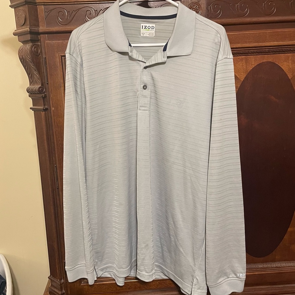 IZOD Men's Gray Polo Shirt